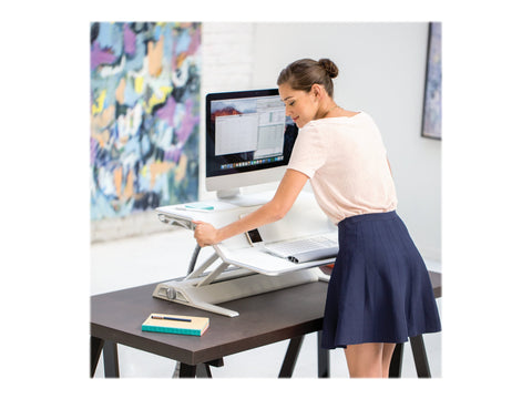 FELLOWES plate-forme assis-debout lotus - blanc