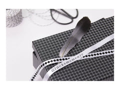 BROTHER Ruban tissus Noir sur Blanc 12mm (4m)