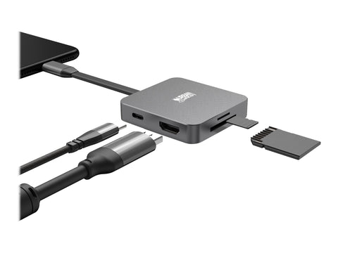 URBAN FACTORY HUBEE LIGHT USB-C MINI STATION WITH 100W POWER DELIVERY