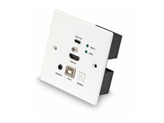 LINDY 150m HDMI and TypeC HDBT UK WallPlate KVM Extender