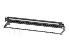EATON TRIPPLITE Cat6 24-Port Patch Panel PoE+ Compliant 110/Krone 568A/B RJ45 Ethernet 1U Rack-Mount TAA