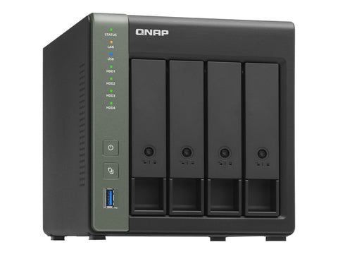 QNAP TS-431X3-4G 4-Bay NAS AL314 4Go DDR3L SODIMM RAM SATA 6Gb/s 1x 10GbE SFP+ LAN 1x2.5GbE + 1xGbE LAN