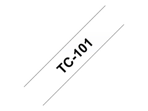 BROTHER P-Touch TC-101 black on clear 12mm