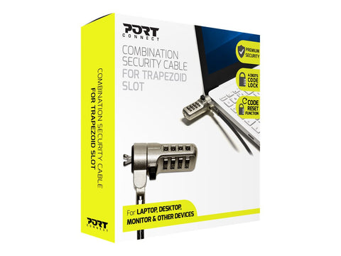 PORT DESIGNS SECURITY CABLE COMBINATION - NOBLE WEDGE SLOT