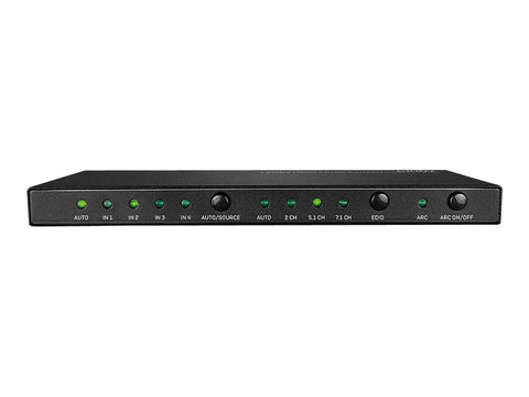 LINDY 4 Port HDMI 2.0 18G Switch with Audio
