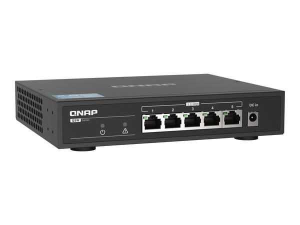 QNAP QSW-1105-5T 5 port 2.5Gbps auto negotiation 2.5G/1G/100M unmanaged switch