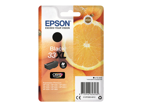 EPSON 4LB 33XL Ink Cartridge Singlepack Black Claria Premium Ink