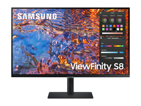 SAMSUNG LS32B800PXPXEN 32p 16:9 3840x2160 IPS 5ms HDR400 HAS/Swivel/Pivot/Tilt HDMI/DP/USB-C 90W/LAN USB3 Hub VESA 100