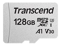 TRANSCEND 128Go UHS-I U3A1 microSD avec adaptateur SD pour smartphone / tablette