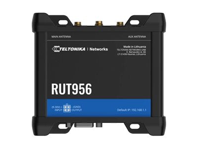 TELTONIKA NETWORKS RUT956 DUAL SIM 4G/LTE/GNSS RS232/RS485 WiFi GLOBAL router