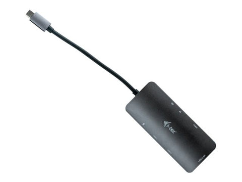 I-TEC USB C Metal Nano Docking Station 1xHDMI 4K 1xSD Cardreader 1xmicroSDCardreader 3xUSB 3.0 Port 1xUSB-C PD sans alimentation