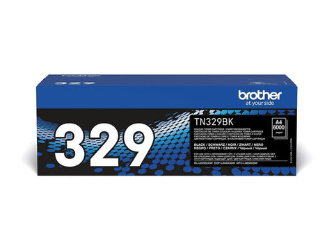 BROTHER TN-329BK cartouche de toner noir très haute capacité 6.000 pages pack de 1