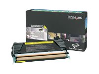 LEXMARK C736,  X736,  X738 cartouche de toner jaune haute capacité 10.000 pages pack de 1 retour programme