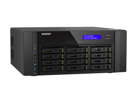 QNAP TS-h1290FX-7302P-128G 12 Bay U.2 NVMe PCIe Gen4 x4 all-flash desktop NAS AMD EPYC 16-core 7302P 128Go RDIMM ECC DDR4