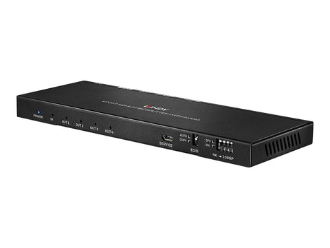 LINDY 4 Port HDMI 2.0 4K60 Splitter - 18GBit/s HDMI 2.0 with Audio