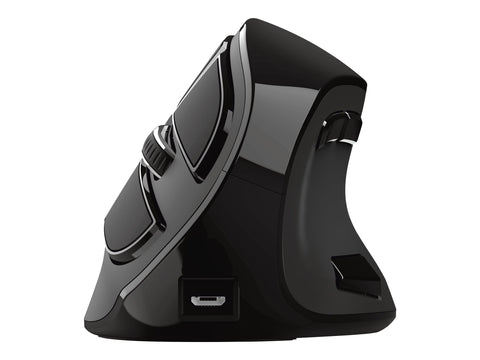 TRUST Souris sans fil ergonomique VOXX Rechargeable - Noire
