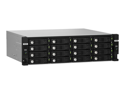 QNAP TL-R1620Sdc 16-bay 3U rackmount SAS 12Gbps JBOD expansion enclosure with SAS expander 12Gbps SAS/SATA 6Gbps drives