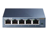 TP-LINK 5-port Metal Gigabit Switch 5 10/100/1000M RJ45 ports supports GMP Snooping IEEE 802.1p QoS Plug and Play metal case