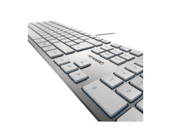 CHERRY KC 6000 SLIM Corded Keyboard - USB - SILVER (DE)