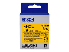 EPSON Ruban LK-6YBA14 - Gaine thermorétractable HST Noir/Jaune d14/2,5