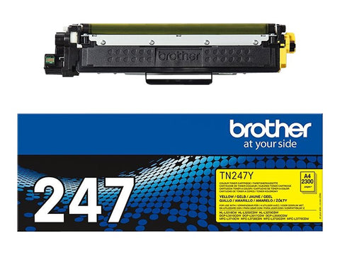 BROTHER TN247Y Toner jaune haute capacité de 2300 pages pour Hl-L32xx DCP-L35xx MFC-L37xx