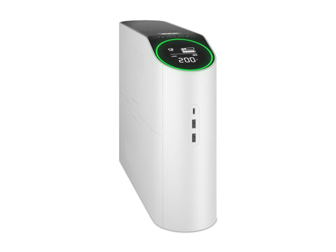 APC Back-UPS Pro 2200VA/1320W Tower 230V 4x Schuko and 2x IEC C13 outputs RGB lighting pure sine wave Arctic white