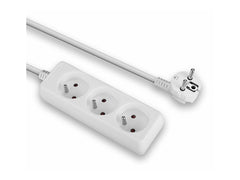 LINDY 3 way Mains Gang Socket FR France