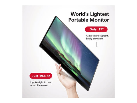 RICOH 15.6p 169 1920x1080 OLED 1ms 1000001 10-point Multi-Touch USB-C Powered Ultra-Lightweight Portable Monitor