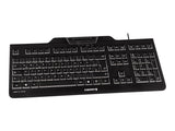 CHERRY KC 1000 keyboard with card reader integrated smart black USB (FR)