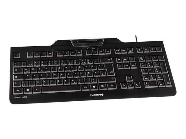 CHERRY KC 1000 keyboard with card reader integrated smart black USB (FR)