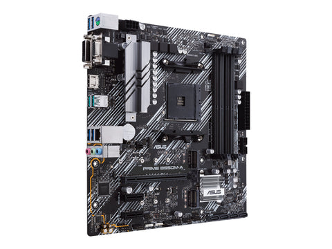 ASUS PRIME B550M-A mATX MB dual M.2 PCIe 4.0 1Gb Ethernet HDMI/D-Sub/DVI SATA 6Gbps USB3.2 Gen 2 Type-A