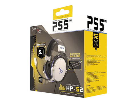 STEELPLAY Casque Filaire Son 5.1 HP52 Blanc MULTI