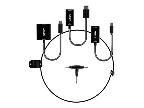 LINDY Converter Set USB Type C MiniDP and DP to HDMI 18G
