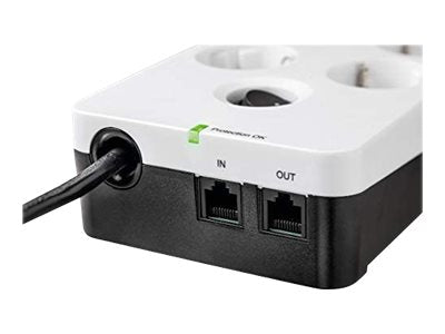 EATON Multiprises parafoudre 10A Protection Box 8 prises FR avec protection de ligne Tel/Internet port USB