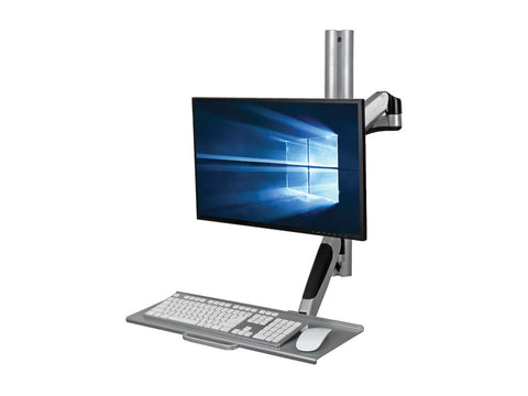 EATON TRIPPLITE Adjustable-Height Wall-Mount Sit-Stand Workstation Single-Display