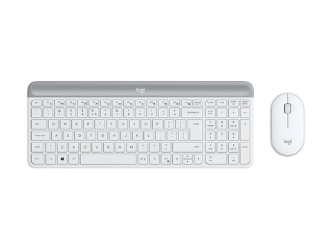 LOGITECH Slim Wireless Keyboard and Mouse Combo MK470 OFFWHITE (FR)