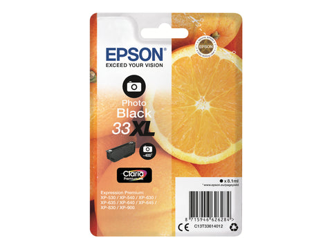 EPSON 5LB Singlepack Photo Black 33XL Claria Premium Ink