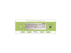 MCL MP1B99AACK305WBIB - Clavier sans fil en bioplastique French AZERTY