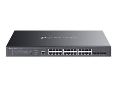 TP-LINK SG3428XMPP Omada 24-Port Gigabit 4-Port 10GE SFP+ L2+ Managed Switch 16x PoE+ 8x PoE++