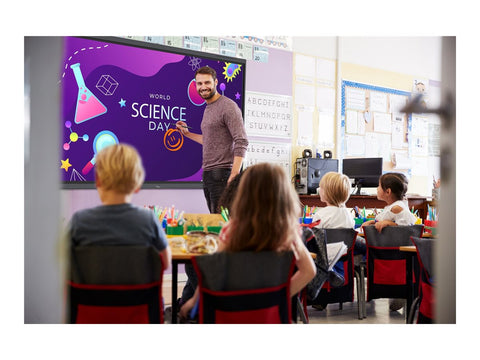 OPTOMA 5863RK 86p 400cd/m2 UHD Interactive 4K Multi-Touch-Display Android 13 Integrated Google Play Store