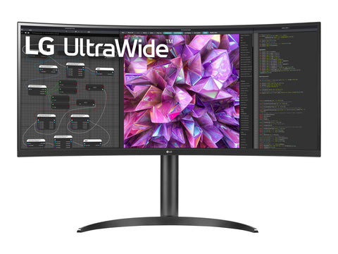 LG 34WQ75C-B Écran LED - incurvé - 34" - 3440 x 1440 UWQHD @ 60 Hz - IPS - 300 cd/m² - 1000:1 - HDR10 - 5 ms - 2xHDMI,DP, USB-C