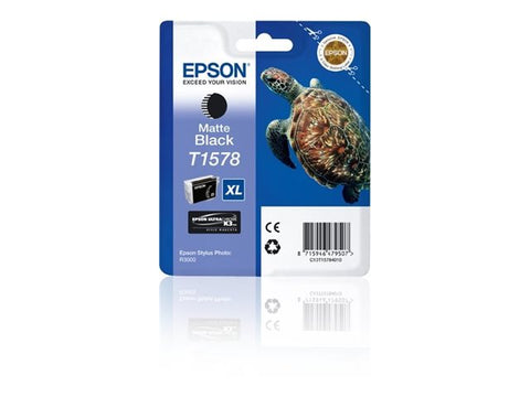 EPSON T1578 ink cartridge matte black standard capacity 1-pack blister without alarm