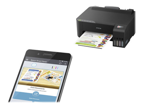 EPSON EcoTank ET-1810 Printer colour ink-jet refillable A4 5760x1440dpi 10ppm mono/5ppm colour 100 sheets USB Wi-Fi black