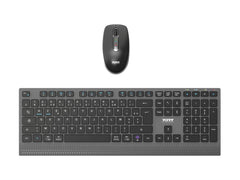 PORT DESIGNS Pack Keyboard + Mouse - Wireless - Optimal Rechargeable (FR)