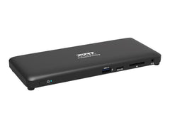 PORT DESIGNS Docking Station 2x 2K Combo USB-A USB-C Double Video Displays up to 2K HDMI 1.4 1080p USB Type C & USB Type A 3.0
