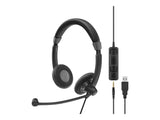 EPOS SC 75 USB MS double-sided wired headset with both 3.5 mm jack and USB connectivity