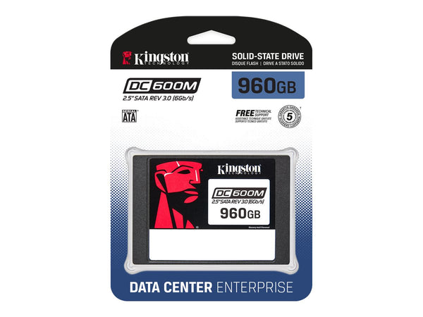 KINGSTON 960Go DC600M 2.5p SATA3 mixed-use data center SSD for enterprise servers and NAS (VMWare Ready)