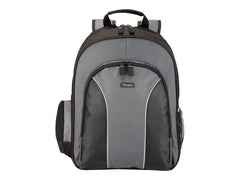 TARGUS ESSENTIAL Notebook Backpac noir  & Grey  / Nylon