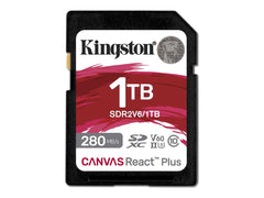 KINGSTON 1To Canvas React Plus SDXC UHS-II 280R/150W U3 V60 for Full HD/4K