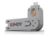 LINDY Clé pour bloqueur de port USB type A orange